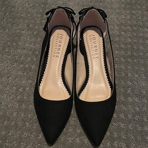 Journee Collection Black Pointed Heels